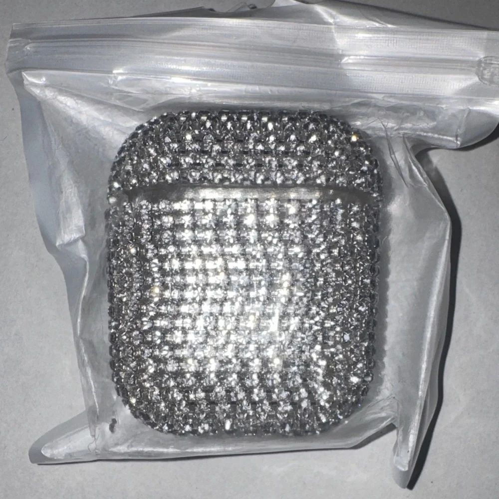 Silver Rhinestone AirPods Case Cover - Picture 1 of 1